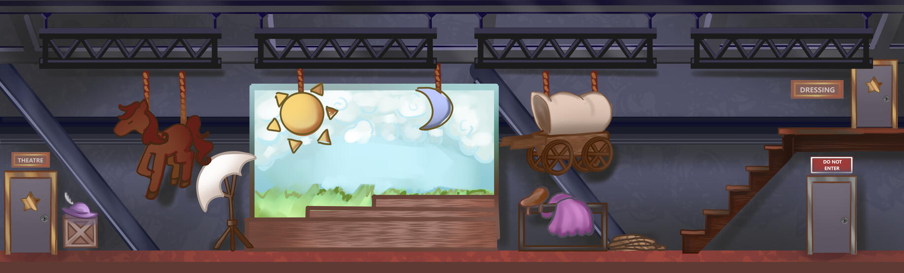 3-Day Melonjam Game Jam - Showplay Secrets Level Design: Backstage
